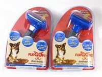 2 New FURGO PET Deshedder for Small Dogs