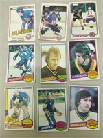 1980 & 1981 OPC Hockey Cards