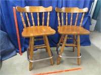 2 nice swivel bar stools (25in seat height)
