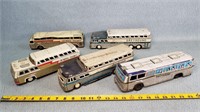 5- Played Tin Friction Buses