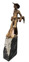 Bronze Sculpture, "Throwing the Bull", Jan Mapes