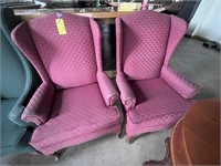 CHAIRS WITH RED CUSHIONS