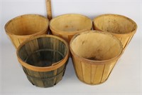 5 Small Bushel Baskets