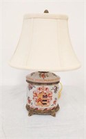FINE PAINTED LAMP
