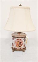 FINE PAINTED LAMP