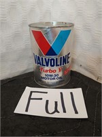 Vintage Valvoline Turbo  V Paper/Tin 1qt Can
