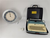 Wall Clock, Smith Corona Electric Typewriter