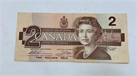 1986 Canadian $2 bill