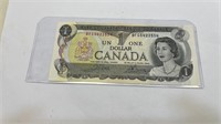 Canadian $1.00 Bill