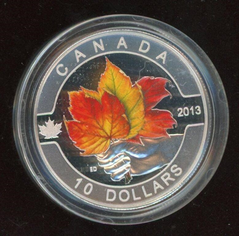 2013 Canada $10 Fine Silver Coin