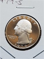 Type 1 1979-S Clad Proof Washington Quarter