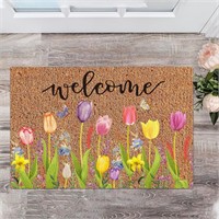 Spring Welcome Doormat  16 x 24 Inch