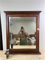 Wood framed mirror B