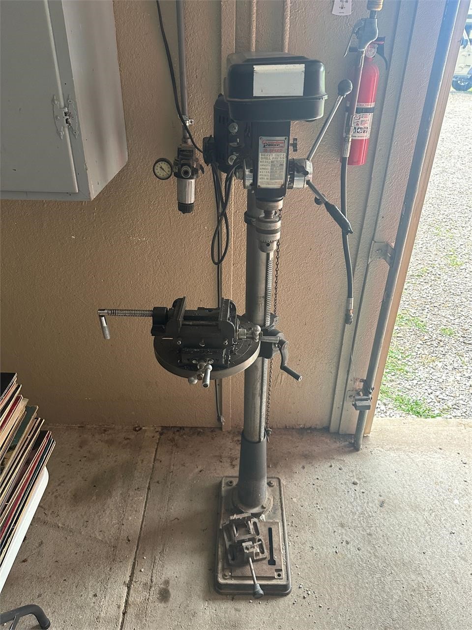 1989 GuardianPower 16 Speed Drill Press Works Good