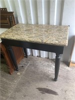 Nice wooden table with formica top cover in good c
