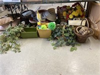 Baskets, Decor, Cleaning Bucket And Supplies,