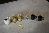 S&P shakers, shot glass, mini mugs and pitcher