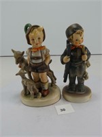 TRAY: 2 HUMMEL FIGURES