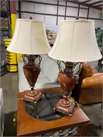 Pair of decorative lamps