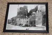 Framed Picture of Old Brewery and Old Cars