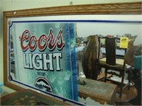 Large Coors Light pub mirror