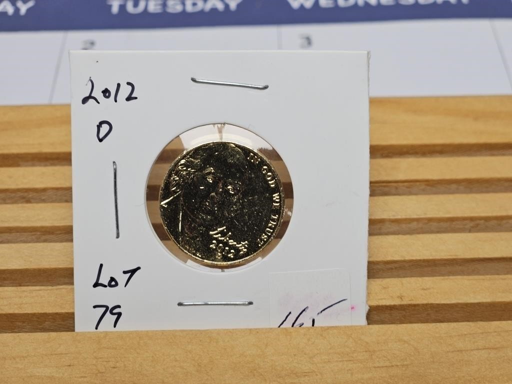 2012D 5 CENT COIN USA