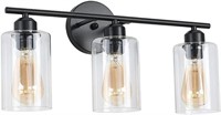 3-Light Bathroom Vanity Light Fixture, Industrial