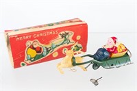 Occupied Japan Santa Claus on Sled in Box
