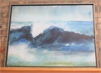 Marietta C. Signed Ocean Wave Scene