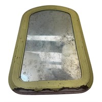Stamped Round Top Mirror- perfect restoration!