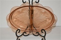 Depression Glass Vegetable Tray