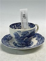 Wedgewood, cup, and saucer made in England