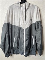 Y2K Nike White Gray Windbreaker White Tag