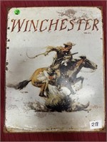 Winchester Advertising Metal Sign