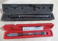 (2) 1/2" Torque wrenches includes Proto and