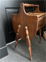 Antique Wooden Double Door Sewing Cabinet