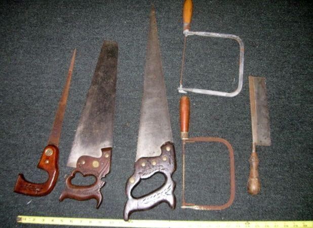 6 Vtg Saws