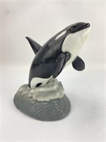 12" Resin Orca Statue
