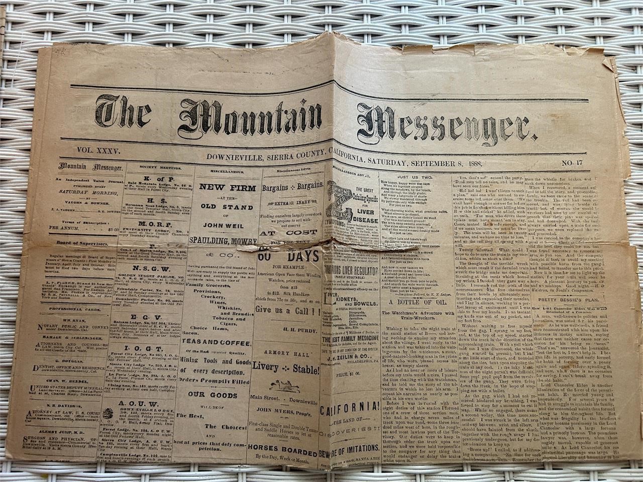 (4) 1880s Newspapers plus a Pensacola News Journal