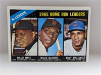 1965 Topps NL HR Ldrs Mays McCovey Williams #217