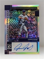 2022 Aaron Ashby Optic SigSeries Auto Silver Prizm