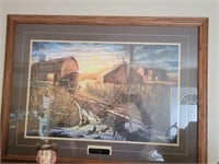 "Days Not Forgotten" Jim Hansel framed art signed