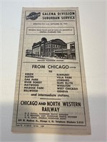 Wisconsin division suburban service timetable 1952