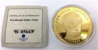 Abraham Lincoln  Presidential Dollar Trails Coin