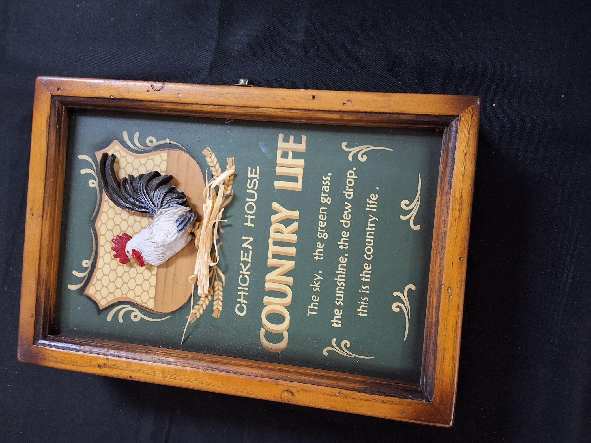 Decorative rooster box