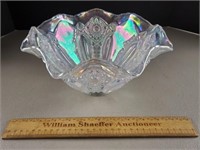 Smith Iridescent Glass Bowl 10 & 1/2" W