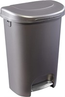 13 Gallon Bronze Premium Step-On Trash Can