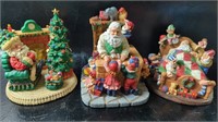 1990s Resin Santa Claus Dioramas