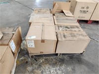 1 LOT, 6 CASES ASSORTED 14X9X3” FOLDING FLATS,