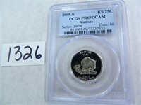 2005-S Kansas Quarter PCGS Graded PR69 DC